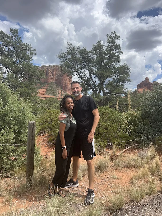 Patrick and Tamekia taking in the Sedona red rocks